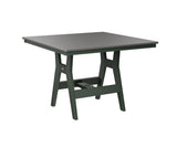 Berlin Gardens Harbor Bar Tables 44" Square Bar Table with Hammered Top