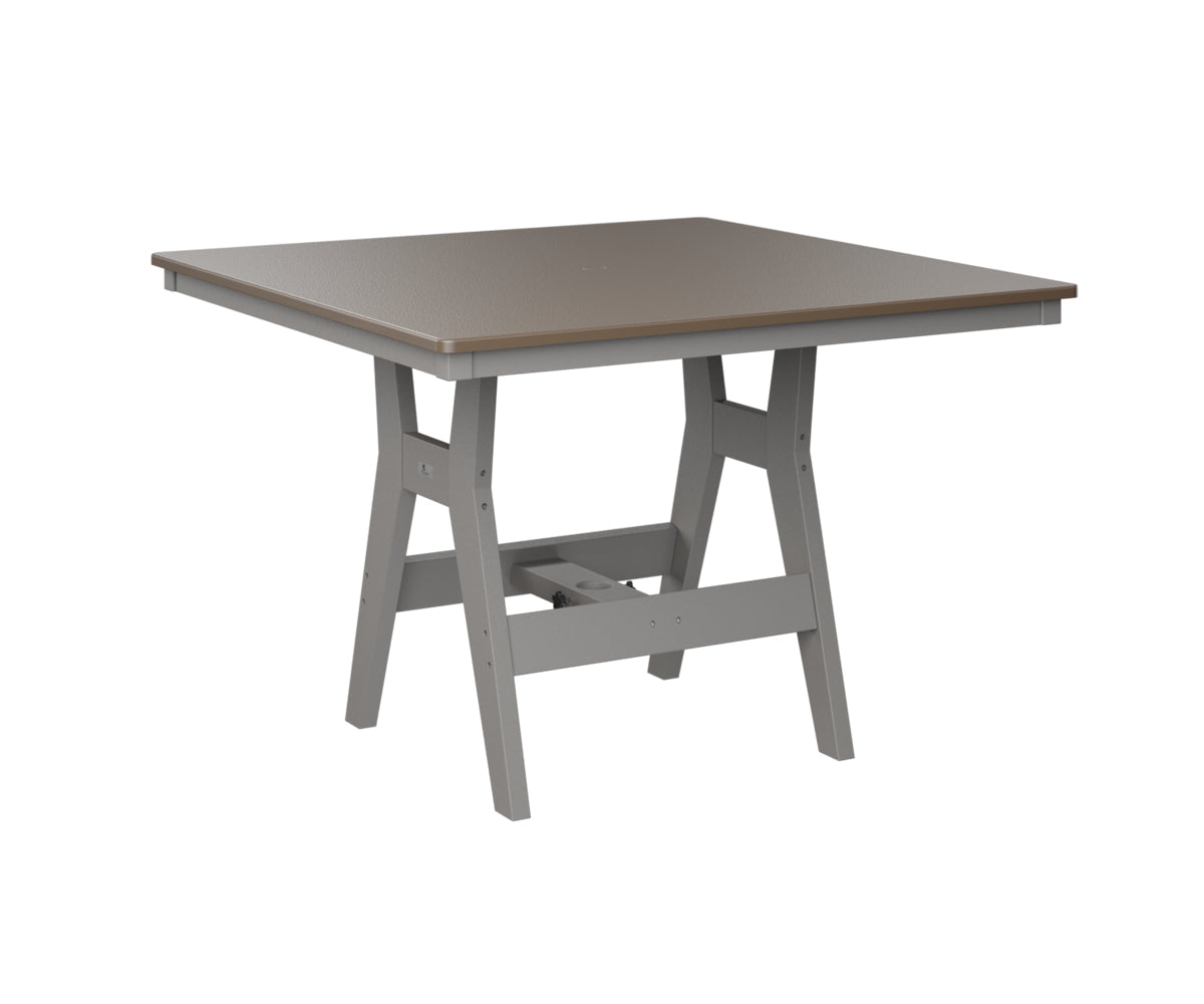 Berlin Gardens Harbor Counter Tables 44" Square Counter Table with Hammered Top