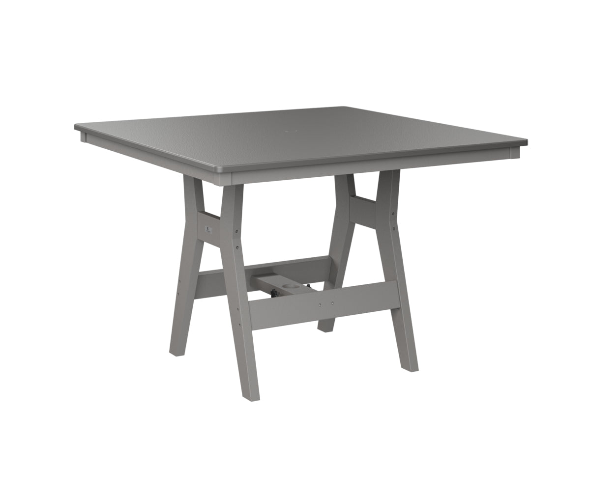 Berlin Gardens Harbor Counter Tables 44" Square Counter Table with Hammered Top