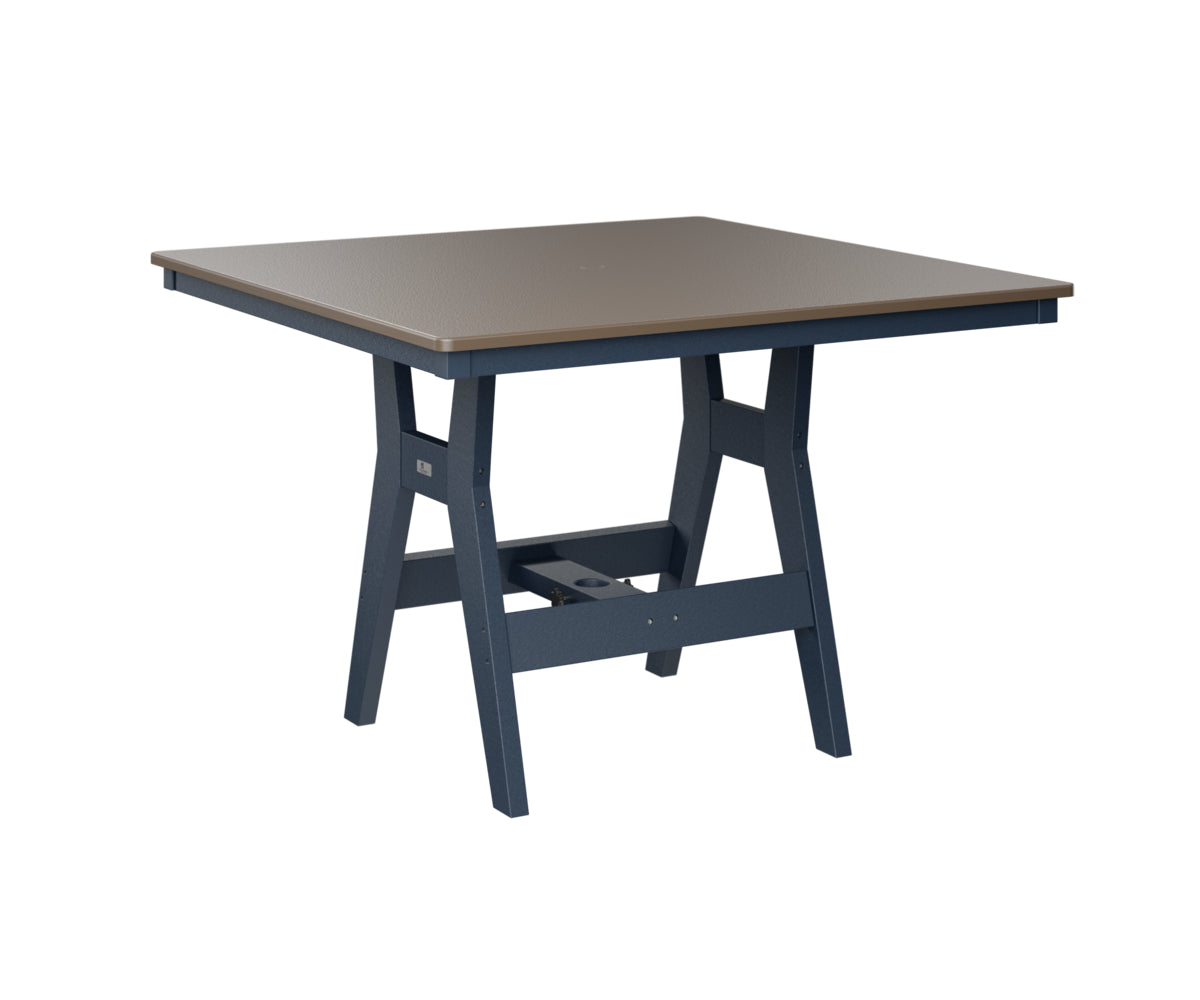 Berlin Gardens Harbor Counter Tables 44" Square Counter Table with Hammered Top