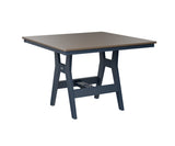 Berlin Gardens Harbor Bar Tables 44" Square Bar Table with Hammered Top