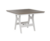 Berlin Gardens Harbor Bar Tables 44" Square Bar Table with Hammered Top