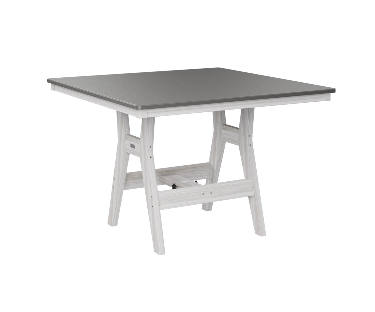 Berlin Gardens Harbor Counter Tables 44" Square Counter Table with Hammered Top