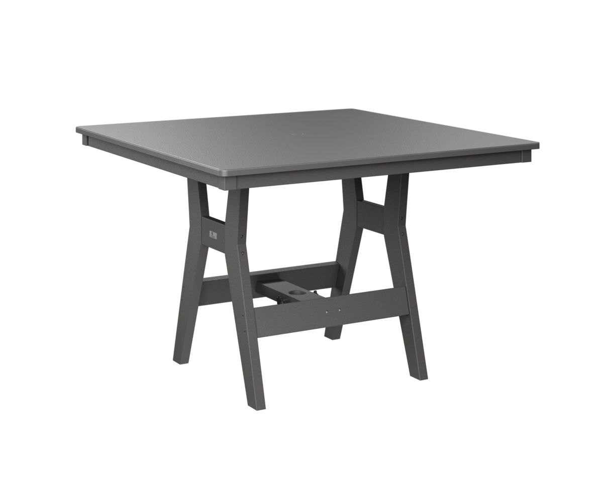 Berlin Gardens Harbor Counter Tables 44" Square Counter Table with Hammered Top
