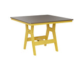 Berlin Gardens Harbor Bar Tables 44" Square Bar Table with Hammered Top