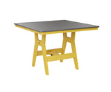 Berlin Gardens Harbor Bar Tables 44" Square Bar Table with Hammered Top