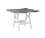 Berlin Gardens Harbor Bar Tables 44" Square Bar Table with Hammered Top