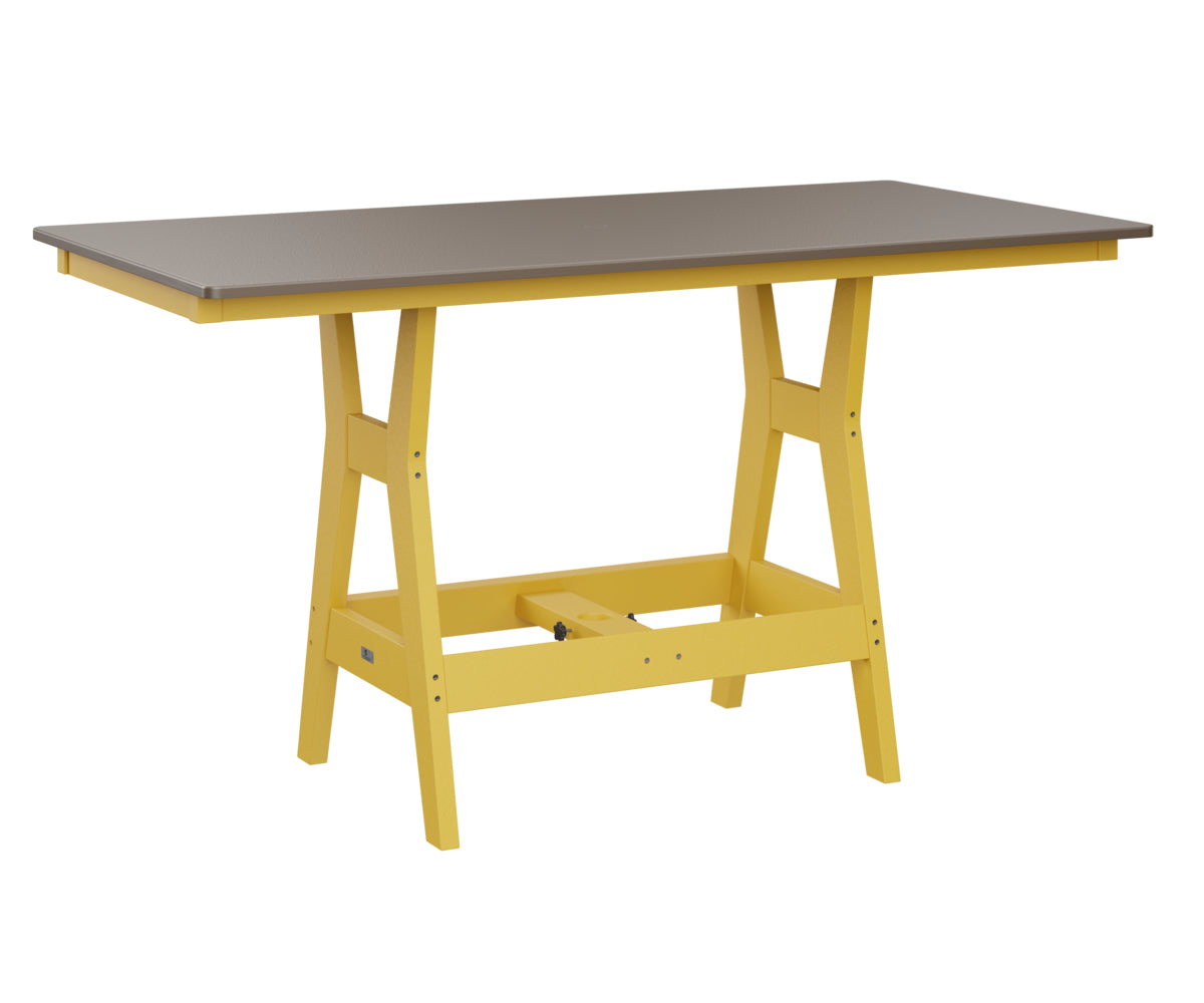 Berlin Gardens Harbor Dining Tables 33" x 66" Rectangular Dining Table with Hammered Top
