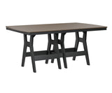 Berlin Gardens Harbor Bar Tables 44" x 72" Rectangular Bar Table with Hammered Top