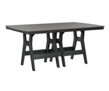 Berlin Gardens Harbor Bar Tables 44" x 72" Rectangular Bar Table with Hammered Top