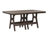 Berlin Gardens Harbor Bar Tables 44" x 72" Rectangular Bar Table with Hammered Top