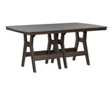 Berlin Gardens Harbor Bar Tables 44" x 72" Rectangular Bar Table with Hammered Top
