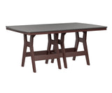 Berlin Gardens Harbor Bar Tables 44" x 72" Rectangular Bar Table with Hammered Top