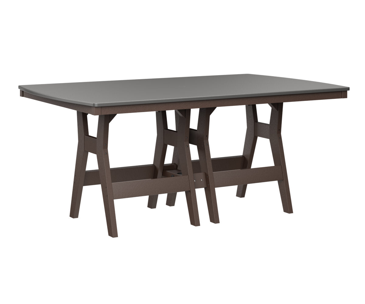 Berlin Gardens Harbor Counter Tables 44" x 72" Rectangular Counter Table with Hammered Top