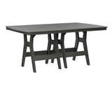 Berlin Gardens Harbor Bar Tables 44" x 72" Rectangular Bar Table with Hammered Top