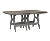 Berlin Gardens Harbor Bar Tables 44" x 72" Rectangular Bar Table with Hammered Top