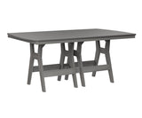 Berlin Gardens Harbor Bar Tables 44" x 72" Rectangular Bar Table with Hammered Top
