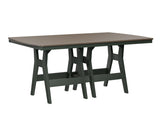 Berlin Gardens Harbor Bar Tables 44" x 72" Rectangular Bar Table with Hammered Top