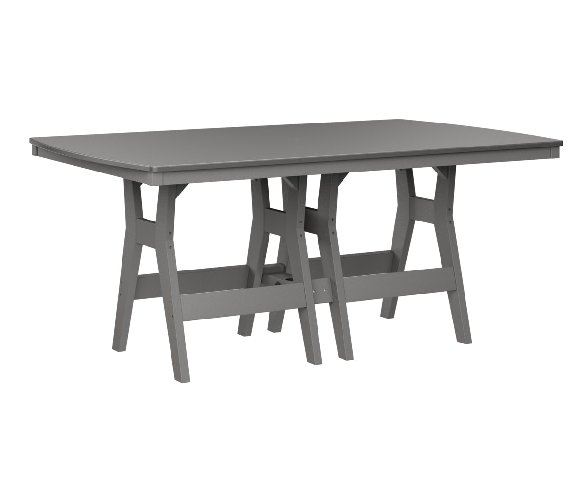 Berlin Gardens Harbor Bar Tables 44" x 72" Rectangular Bar Table with Hammered Top
