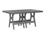 Berlin Gardens Harbor Bar Tables 44" x 72" Rectangular Bar Table with Hammered Top