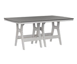 Berlin Gardens Harbor Bar Tables 44" x 72" Rectangular Bar Table with Hammered Top