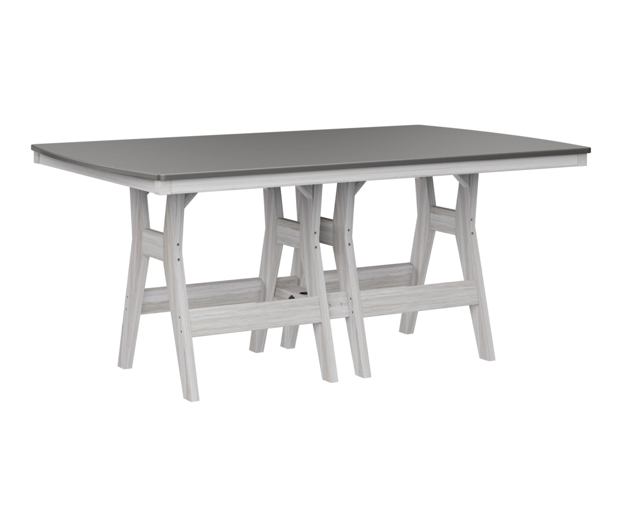 Berlin Gardens Harbor Dining Tables 44" x 72" Rectangular Dining Table with Hammered Top