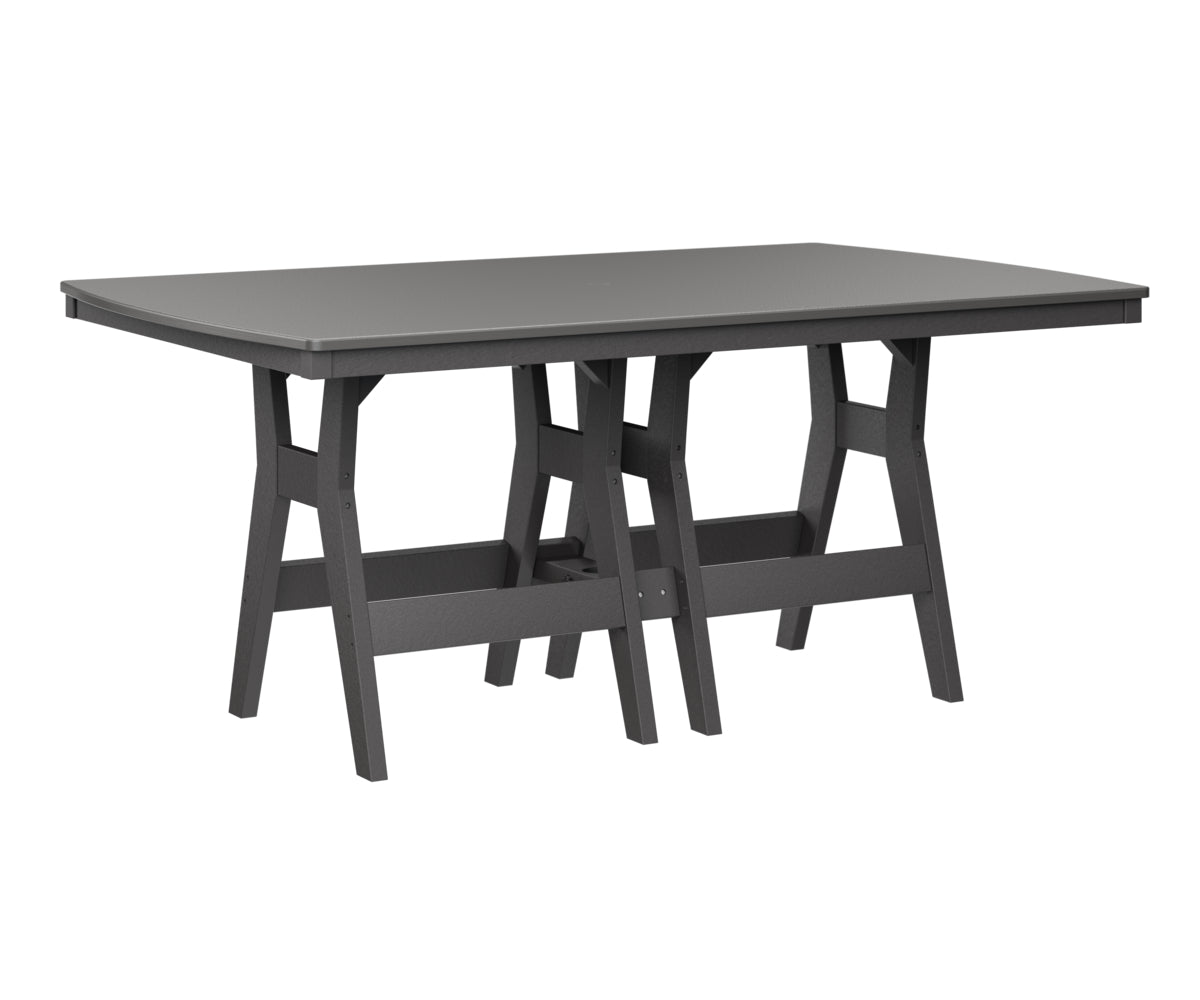 Berlin Gardens Harbor Counter Tables 44" x 72" Rectangular Counter Table with Hammered Top
