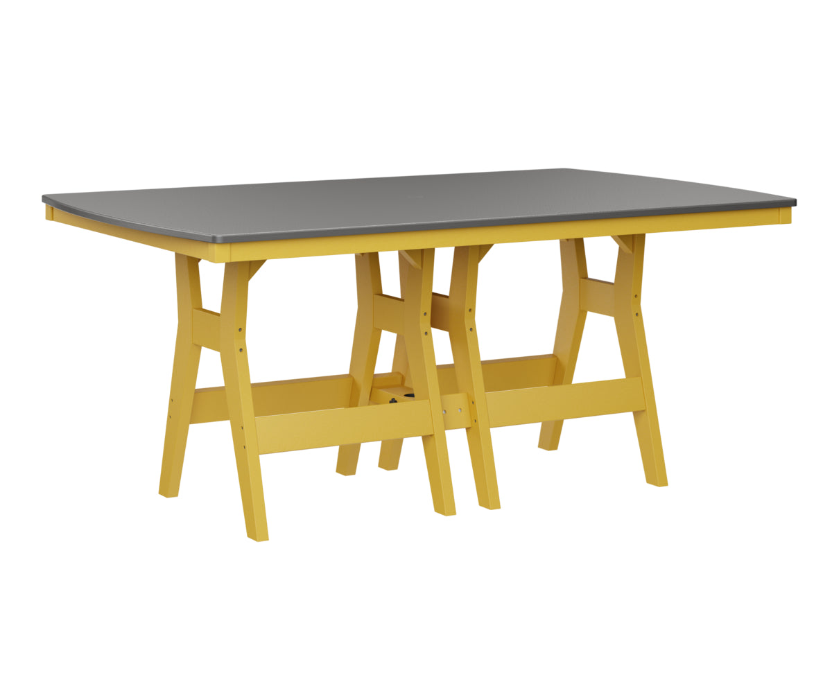 Berlin Gardens Harbor Dining Tables 44" x 72" Rectangular Dining Table with Hammered Top