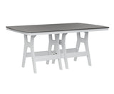 Berlin Gardens Harbor Bar Tables 44" x 72" Rectangular Bar Table with Hammered Top