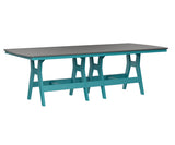 Berlin Gardens Harbor Bar Tables 44" x 96" Rectangular Bar Table with Hammered Top