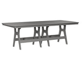 Berlin Gardens Harbor Bar Tables 44" x 96" Rectangular Bar Table with Hammered Top