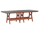 Berlin Gardens Harbor Bar Tables 44" x 96" Rectangular Bar Table with Hammered Top