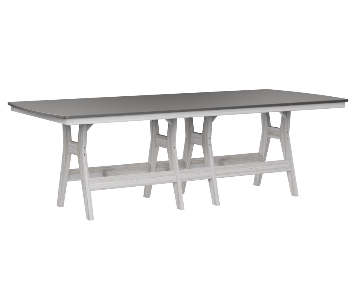 Berlin Gardens Harbor Counter Tables 44" x 96" Rectangular Counter Table with Hammered Top