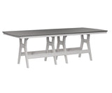 Berlin Gardens Harbor Bar Tables 44" x 96" Rectangular Bar Table with Hammered Top