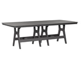 Berlin Gardens Harbor Bar Tables 44" x 96" Rectangular Bar Table with Hammered Top