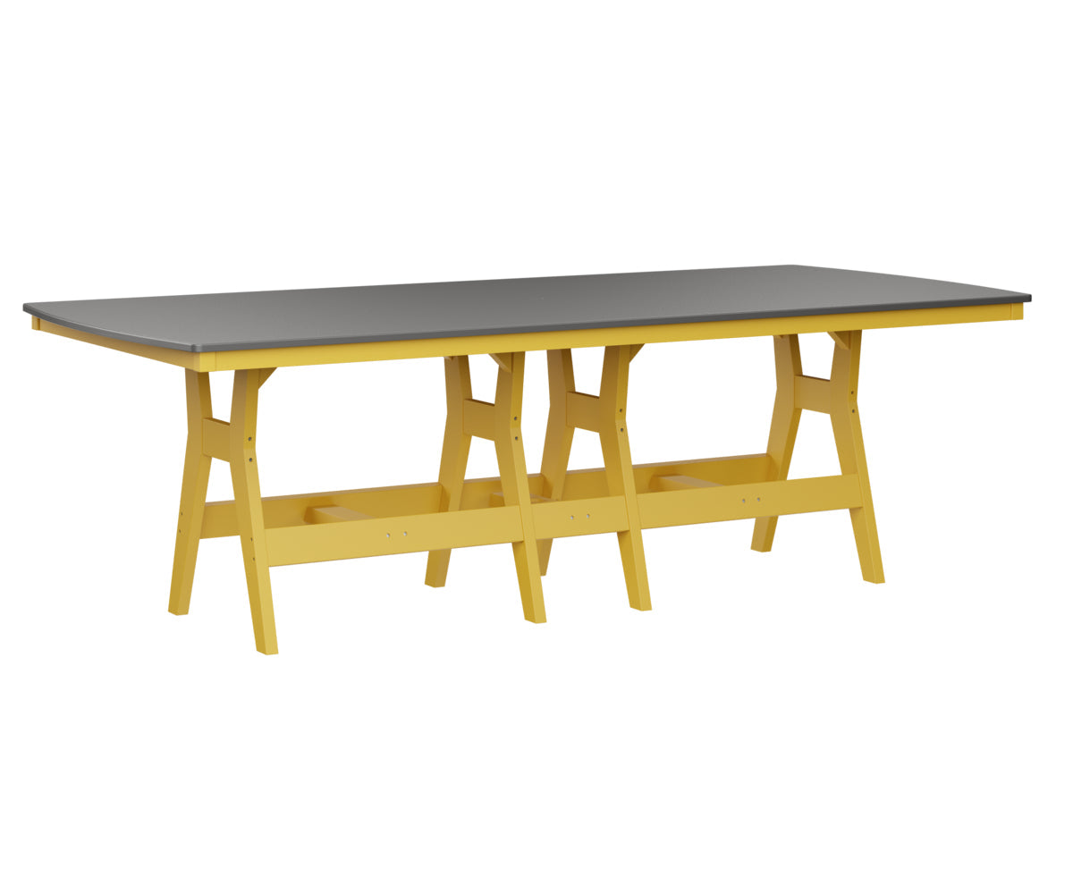 Berlin Gardens Harbor Counter Tables 44" x 96" Rectangular Counter Table with Hammered Top