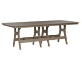 Berlin Gardens Harbor Bar Tables 44" x 96" Rectangular Bar Table with Hammered Top