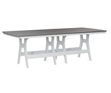 Berlin Gardens Harbor Bar Tables 44" x 96" Rectangular Bar Table with Hammered Top