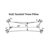 Berlin Gardens 9" x 22" Throw Pillow Tasseled Fiber