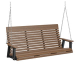 Berlin Gardens Casual-Back Three Seat Swing (Zinc Chains)