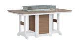 Berlin Gardens Garden Classic Standard Top 44" x 72" Rectangular Fire Dining Table