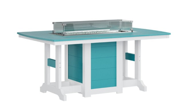 Berlin Gardens Garden Classic Standard Top 44" x 72" Rectangular Fire Counter Table