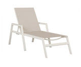 Berlin Gardens Vida Regular Sling Chaise Lounge with Arms