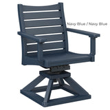 Berlin Gardens Bristol Swivel Rocker Dining Chair