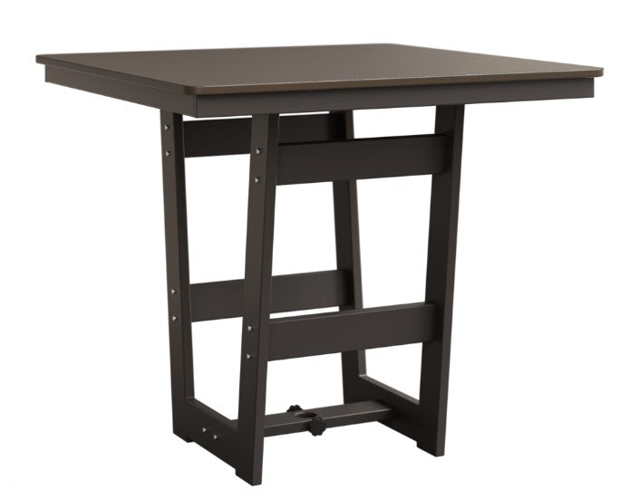 Berlin Gardens MGP Hudson Bar Height 40" x 40" Square Table with Hammered Top
