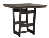 Berlin Gardens MGP Hudson Bar Height 40" x 40" Square Table with Hammered Top