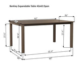 Berlin Gardens Berkley MGP 42" x 42" Expandable Dining Table with Standard Top