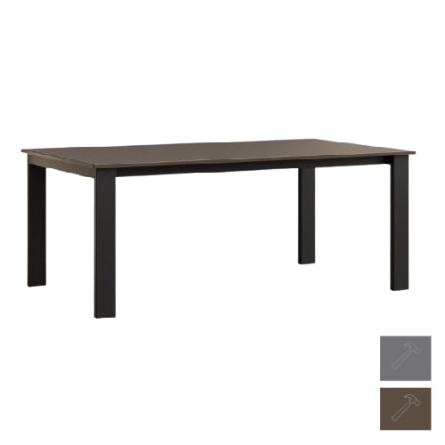 Berlin Gardens Berkley MGP 42" x 72" Expandable Table with Hammered Top