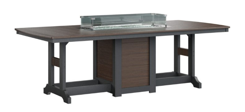 Berlin Gardens Garden Classic Standard Top 44" x 96" Rectangular Fire Bar Table