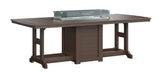Berlin Gardens Garden Classic Standard Top 44" x 96" Rectangular Fire Counter Table